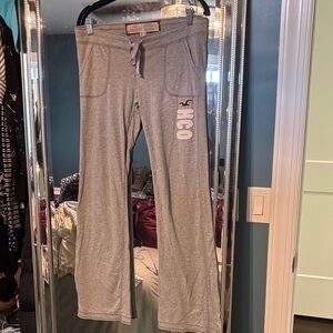 Hollister Light Gray lounge Pants with Logo